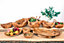 Olive Wood Natural Grained Rustic Kitchen Dining Salad Server (L) 20cm