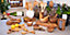 Olive Wood Natural Grained Rustic Kitchen Dining Utensil Set (L) 25-30cm