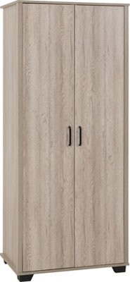 Oliver 2 Door Wardrobe Bedroom Set 4 Items Light Oak Effect