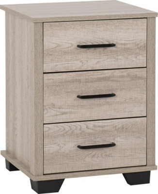 Oliver 2 Door Wardrobe Bedroom Set 4 Items Light Oak Effect