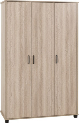 Oliver 3 Door Wardrobe Light Oak Effect