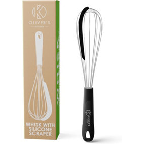 Oliver's Kitchen - Balloon Whisk with Built-in Silicone Scraper