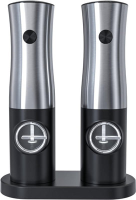 Oliver's Kitchen - Rechargeable Electric Salt & Pepper Mills - USB-C