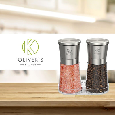 Oliver's Kitchen - Rechargeable Electric Salt & Pepper Mills - USB-C