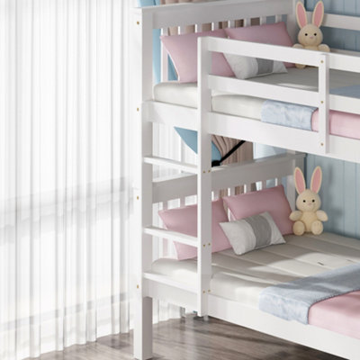 Oliver White Wooden Bunk Bed - Single