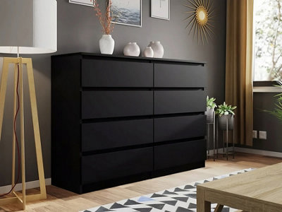 Black vinyl deals dresser