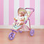 Olivia's Little World Doll Jogging-Style Pram, Pink/Grey
