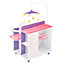 Olivia's Little World Two-Sided Wooden Baby Doll Changing Station, White/Purple