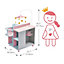 Olivia's Little World Wooden Doll Changing Station, Grey/Pink