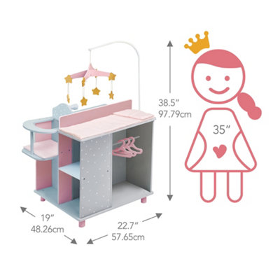 Diy doll cheap changing table