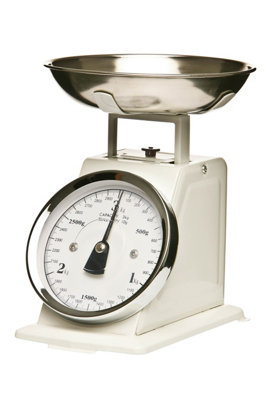 Olivier 3kg White Retro Kitchen Scale