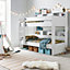 Olly White Storage Bunk Bed With Drawer