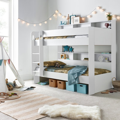 Olly White Storage Bunk Bed Without Drawer