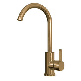 Olona Brushed Gold Kitchen Sink Mixer Tap