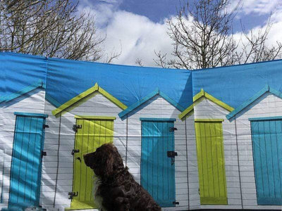 OLPRO Beach Huts 4 Pole Compact Windbreak (Steel Poles) - 5