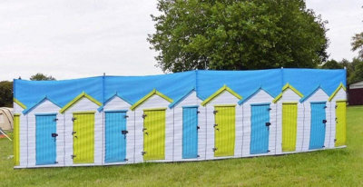 OLPRO Beach Huts 5 Pole Windbreak (Wooden Poles)