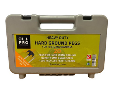 Awning pegs for hard ground sale