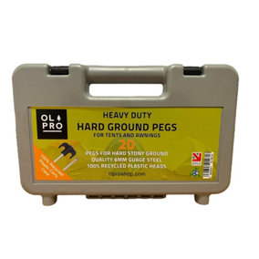 OLPRO Case of 20 Hard Ground Tent/Awning Pegs