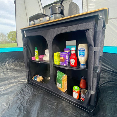 OLPRO Deluxe Camp Kitchen with Double Cupboard - 3