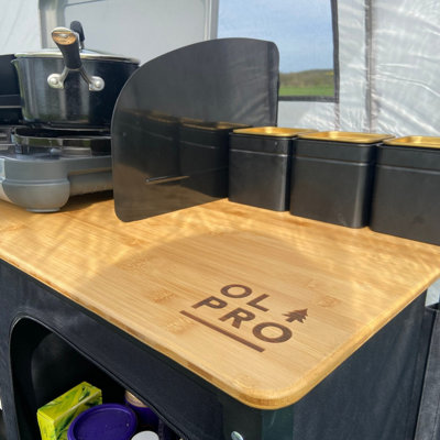 OLPRO Deluxe Camp Kitchen with Double Cupboard - 5