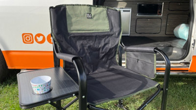 OLPRO Directors Chair - Black & Green - 3