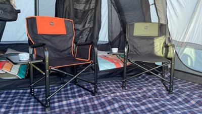 OLPRO Directors Chair - Black & Green - 5
