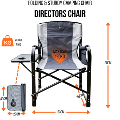 OLPRO Directors Chair - Black & Green - 7