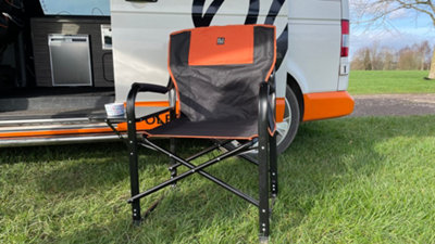 OLPRO Directors Chair - Black & Orange - 4