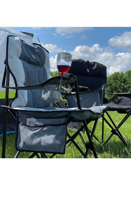 OLPRO Henwick Deluxe Chair - Grey & Black - 3