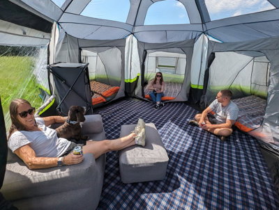 OLPRO Hive 6 Berth Poled Tent with Skylights - 6