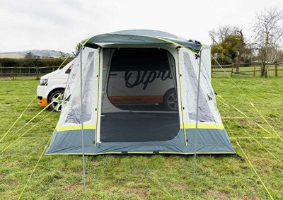 OLPRO Loopo Breeze Inflatable Campervan Awning Light Grey & Lime