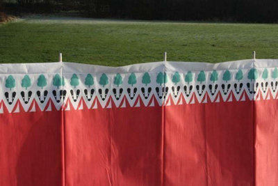 OLPRO Outdoor Leisure Products Witley 5 Pole Windbreak (Wooden Poles) - 5