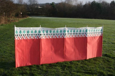OLPRO Outdoor Leisure Products Witley 5 Pole Windbreak (Wooden Poles) - 6