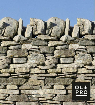 OLPRO Stone Wall 4 Pole Compact Windbreak (Steel Poles)