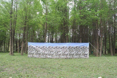 OLPRO Stone Wall 4 Pole Compact Windbreak (Steel Poles) - 5