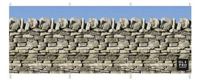 OLPRO Stone Wall 4 Pole Compact Windbreak (Steel Poles) - 7