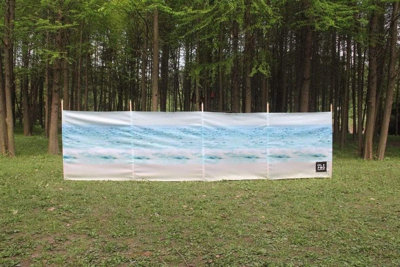 OLPRO The Beach 5 Pole Windbreak (Wooden Poles) - 4