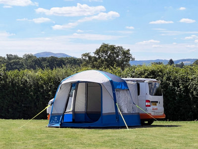 OLPRO Uno Breeze Inflatable Campervan Awning Blue & Grey