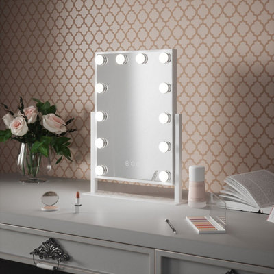 Olsen Hollywood Mirror White 47x37cm