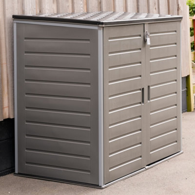 Keter Store It Out Max Grey Wood effect Pent Garden storage 1200L