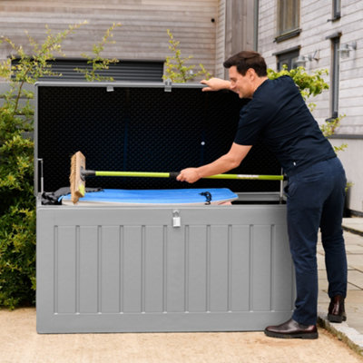 Olsen & Smith 830L Outdoor Storage Box Waterproof, Large Plastic