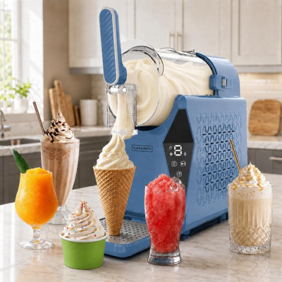 Olsen & Smith Soft Serve Ice Cream Maker & 3-in-1 Slushie Machine Slush ...