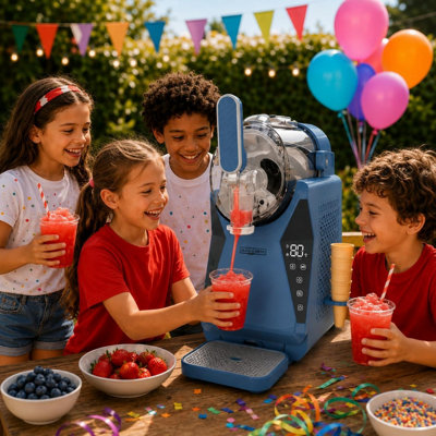 Olsen & Smith Soft Serve Ice Cream Maker & 3-in-1 Slushie Machine Slush ...