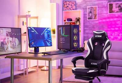 Olsen Smith XTREME New and Improved 2024 Model Gaming Chair Ergonomic Office Desk PC Computer Recliner Swivel Chair Black White