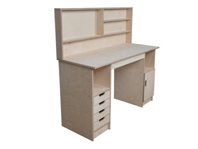 Olympus 1.2 Multi-purpose wooden workbench, storage cabinet (H-90cm, D-60cm, L-145cm)