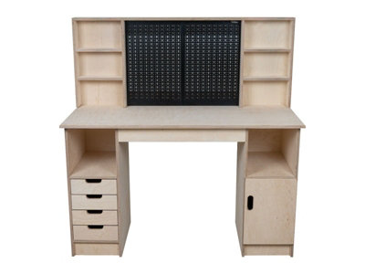 Olympus 1.3 Multi-purpose wooden workbench, storage cabinet (H-90cm, D-60cm, L-145cm)