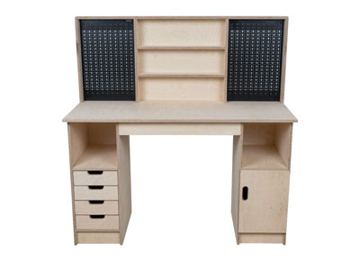 Olympus 1.4 Multi-purpose wooden workbench, storage cabinet (H-90cm, D-60cm, L-145cm)