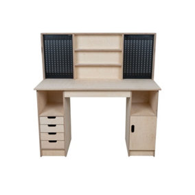 Olympus 1.4 Multi-purpose wooden workbench, storage cabinet (H-90cm, D-60cm, L-145cm)