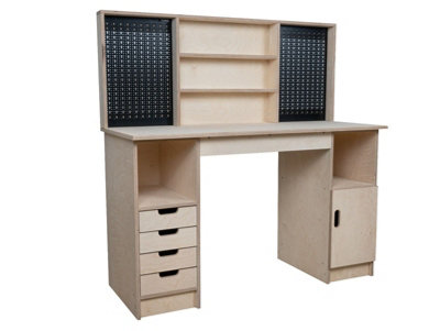 Olympus 1.4 Multi-purpose wooden workbench, storage cabinet (H-90cm, D ...