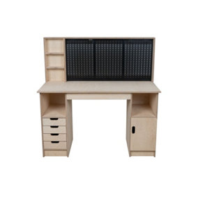 Olympus 1.5 Multi-purpose wooden workbench, storage cabinet (H-90cm, D-60cm, L-145cm)